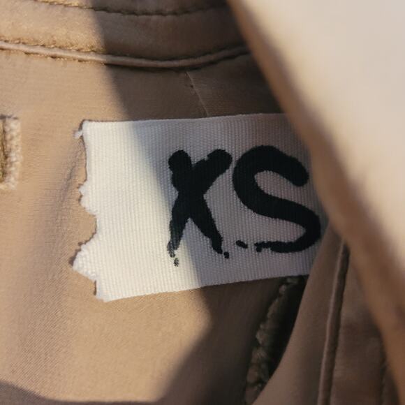 Vntg Da Nang 100% Silk Blouse Sz XS Bronze Sequin Cuff Y2K Boho Resort Wear Top - Picture 9 of 15